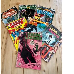 Vintage DC Comic Book Lot Batman Superman Green Lantern Bronze Age 7 Issues